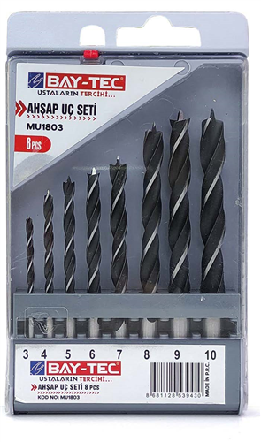Ahşap Uç Seti 8 Parça (12/Paket) ✓